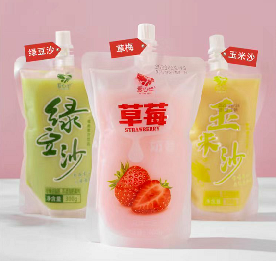 草莓奶昔、綠豆沙、玉米沙